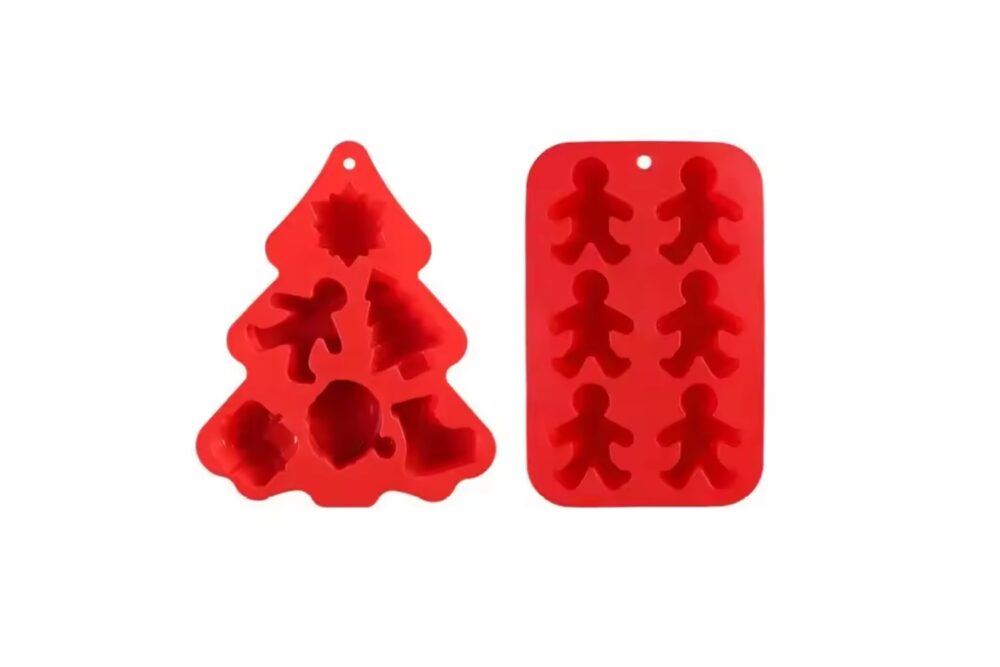 OEM Snowflake Christmas Silicone Cake Mold Pastry Baking Decorating Tool Christmas Tree Bread Biscuit Ice Cream Mold