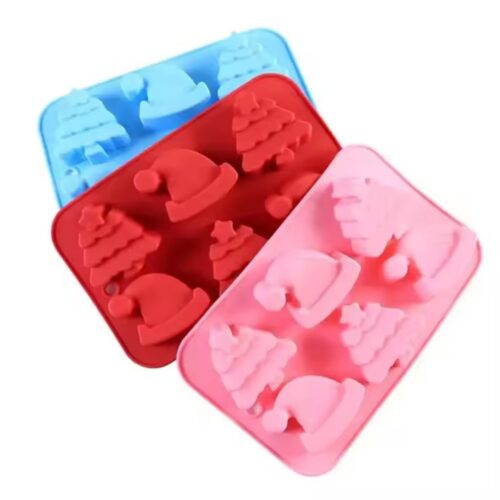 OEM Snowflake Christmas Silicone Cake Mold Pastry Baking Decorating Tool Christmas Tree Bread Biscuit Ice Cream Mold