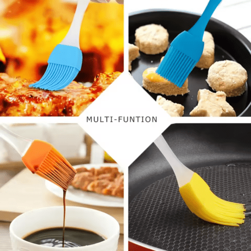 Personalized Heat Resistant Silicone Tools Desserts Baking Brush Removable Oil Non-Stick Cooking Silicone Brush