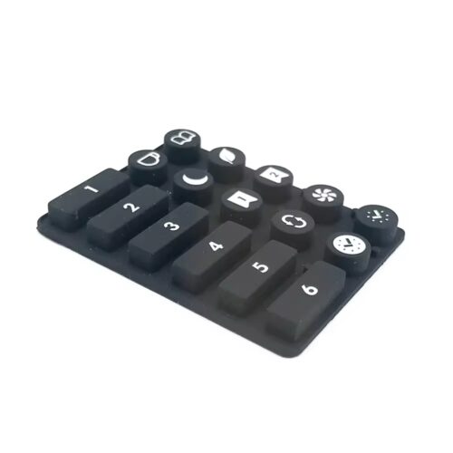 rubber mold supplier customized silicone rubber rubber button keypad OEM silicone keypad for home alarm system