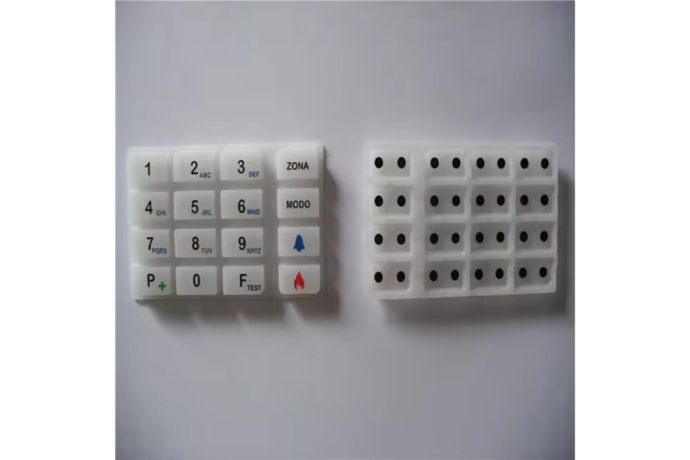 rubber mold supplier customized silicone rubber rubber button keypad OEM silicone keypad for home alarm system