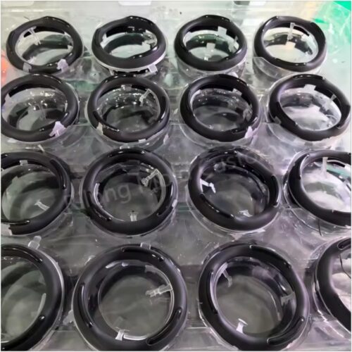 Custom Rubber Molding Silicone liquid silicone rubber molding parts overmolded with hard plastic part